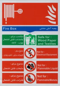 شبرنگ دستورالعمل جعبه آتش نشانی