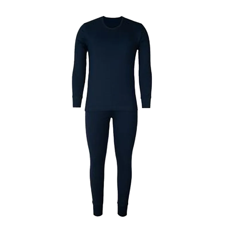 ست لباس گرم سرمه ای نخی