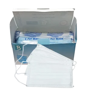 ماسک پزشکی سه لایه برگمن با لایه ملت – بسته 50 عددی