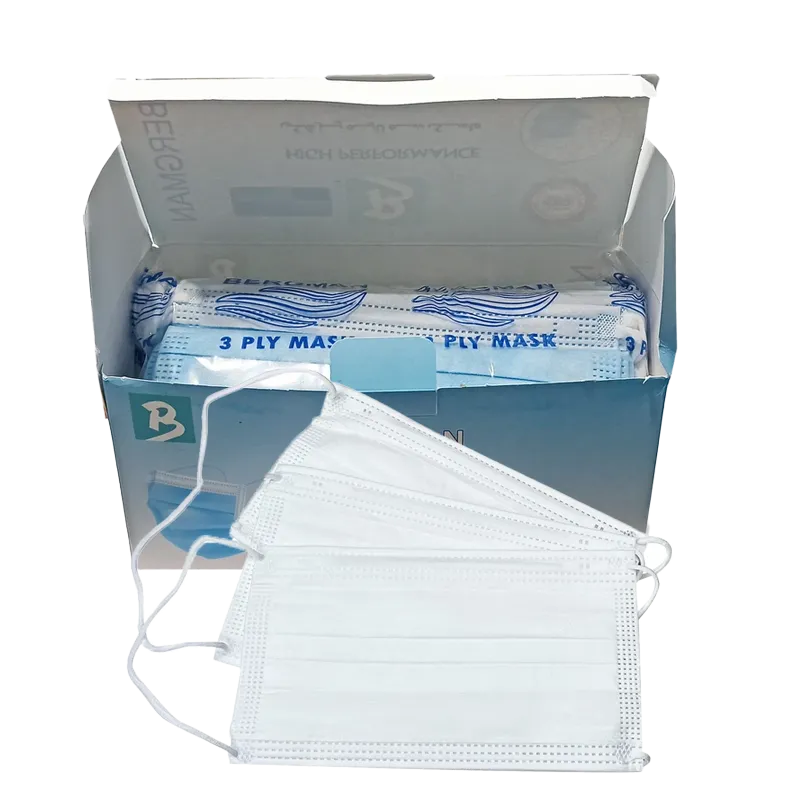 ماسک پزشکی سه لایه برگمن با لایه ملت – بسته 50 عددی